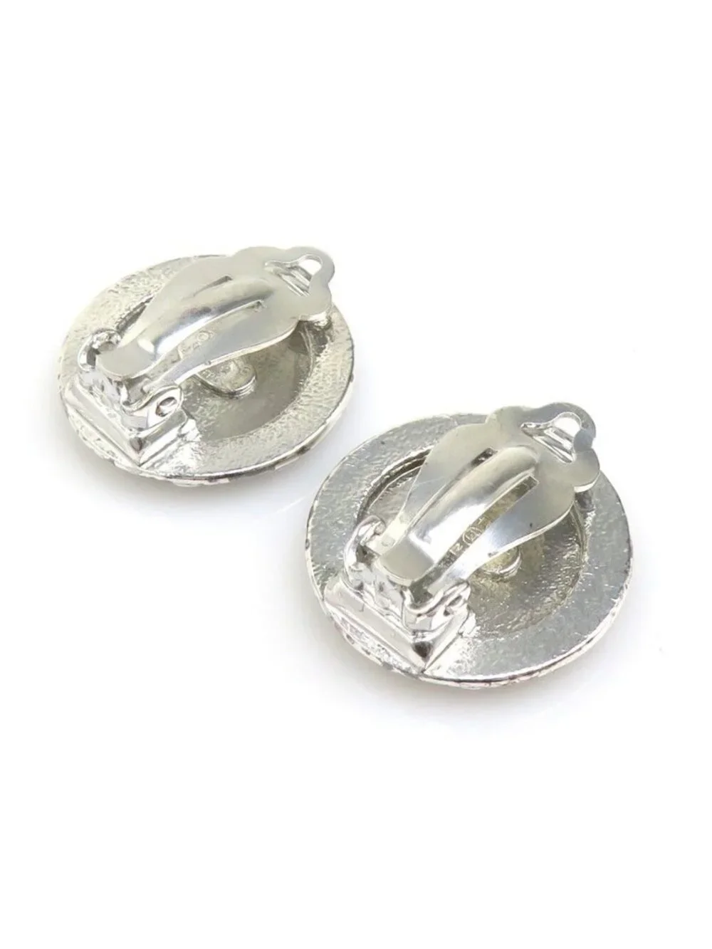 Chanel Earrings Mademoiselle Silver